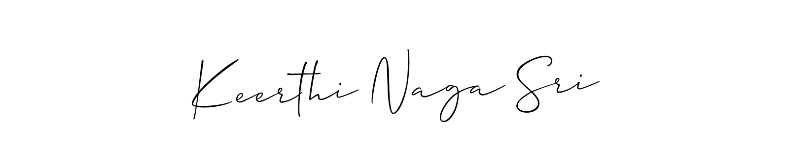 This is the best signature style for the Keerthi Naga Sri name. Also you like these signature font (Allison_Script). Mix name signature. Keerthi Naga Sri signature style 2 images and pictures png