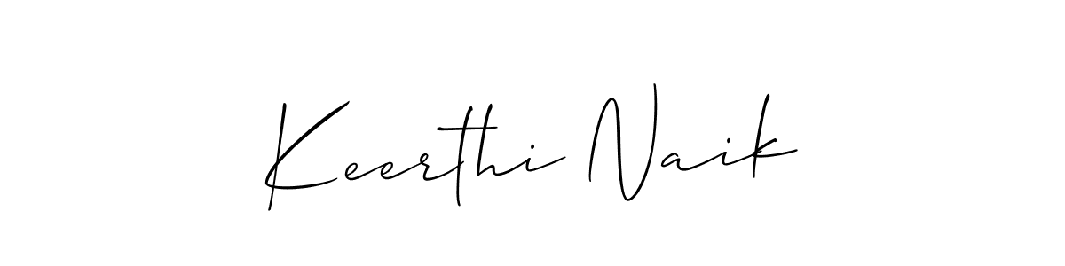 How to make Keerthi Naik signature? Allison_Script is a professional autograph style. Create handwritten signature for Keerthi Naik name. Keerthi Naik signature style 2 images and pictures png