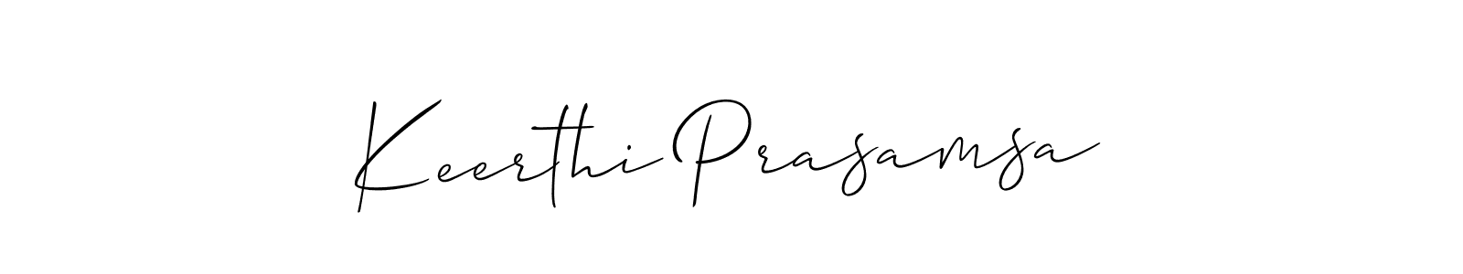 Make a beautiful signature design for name Keerthi Prasamsa. Use this online signature maker to create a handwritten signature for free. Keerthi Prasamsa signature style 2 images and pictures png