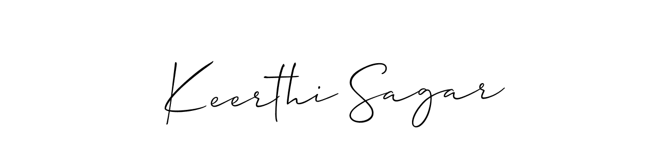 How to make Keerthi Sagar signature? Allison_Script is a professional autograph style. Create handwritten signature for Keerthi Sagar name. Keerthi Sagar signature style 2 images and pictures png