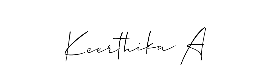 Best and Professional Signature Style for Keerthika A. Allison_Script Best Signature Style Collection. Keerthika A signature style 2 images and pictures png