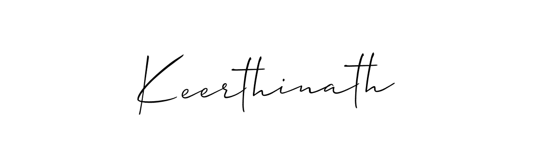 How to make Keerthinath signature? Allison_Script is a professional autograph style. Create handwritten signature for Keerthinath name. Keerthinath signature style 2 images and pictures png