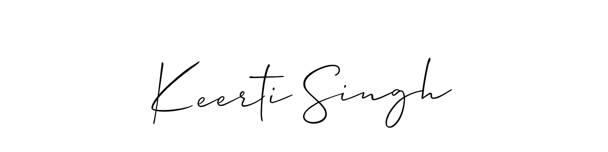 Also You can easily find your signature by using the search form. We will create Keerti Singh name handwritten signature images for you free of cost using Allison_Script sign style. Keerti Singh signature style 2 images and pictures png