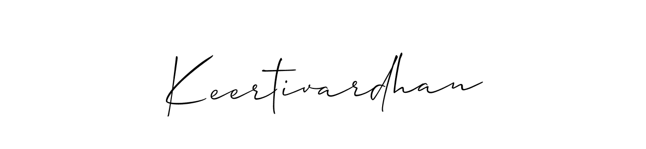 How to make Keertivardhan name signature. Use Allison_Script style for creating short signs online. This is the latest handwritten sign. Keertivardhan signature style 2 images and pictures png