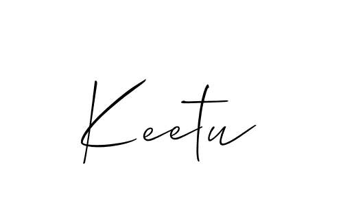 Create a beautiful signature design for name Keetu. With this signature (Allison_Script) fonts, you can make a handwritten signature for free. Keetu signature style 2 images and pictures png