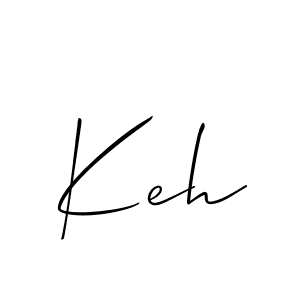 How to make Keh name signature. Use Allison_Script style for creating short signs online. This is the latest handwritten sign. Keh signature style 2 images and pictures png