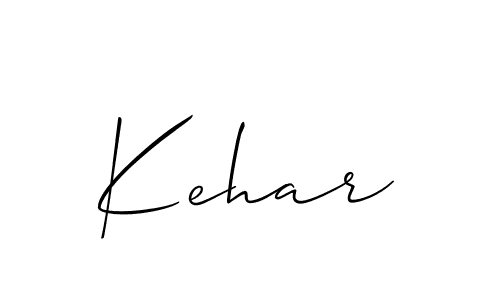 How to make Kehar signature? Allison_Script is a professional autograph style. Create handwritten signature for Kehar name. Kehar signature style 2 images and pictures png