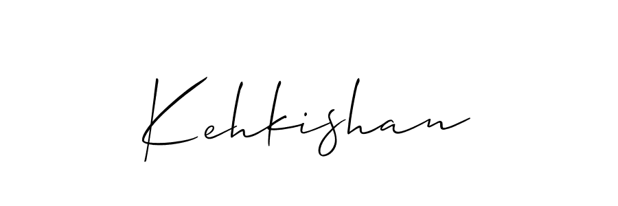 How to make Kehkishan signature? Allison_Script is a professional autograph style. Create handwritten signature for Kehkishan name. Kehkishan signature style 2 images and pictures png