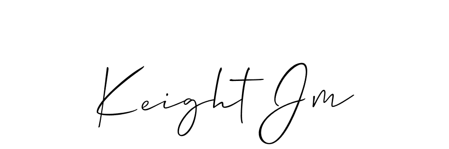 Allison_Script is a professional signature style that is perfect for those who want to add a touch of class to their signature. It is also a great choice for those who want to make their signature more unique. Get Keight Jm name to fancy signature for free. Keight Jm signature style 2 images and pictures png