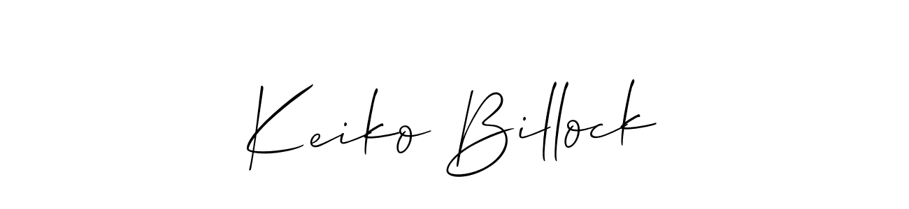 Make a beautiful signature design for name Keiko Billock. Use this online signature maker to create a handwritten signature for free. Keiko Billock signature style 2 images and pictures png