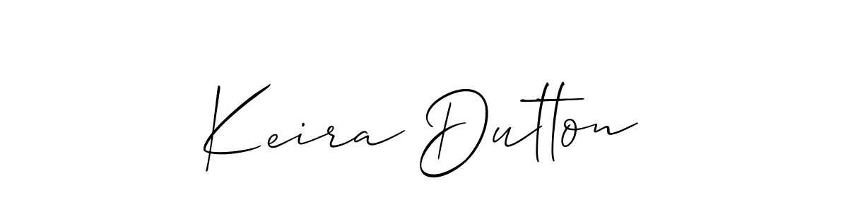 Allison_Script is a professional signature style that is perfect for those who want to add a touch of class to their signature. It is also a great choice for those who want to make their signature more unique. Get Keira Dutton name to fancy signature for free. Keira Dutton signature style 2 images and pictures png