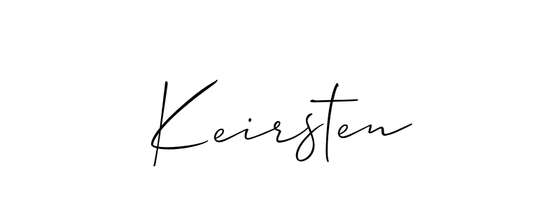 Create a beautiful signature design for name Keirsten. With this signature (Allison_Script) fonts, you can make a handwritten signature for free. Keirsten signature style 2 images and pictures png