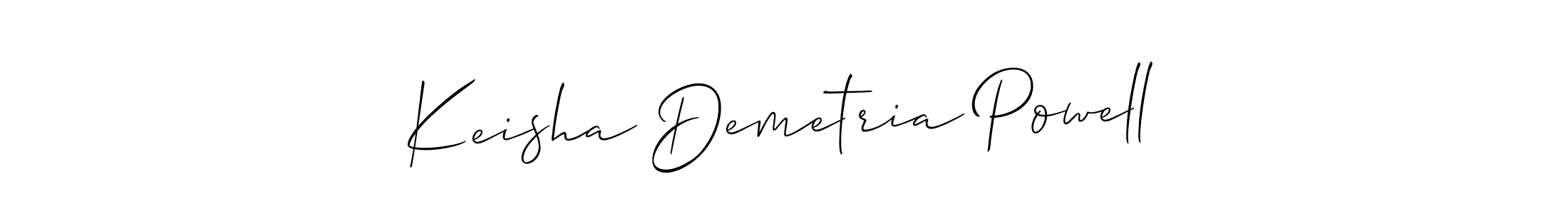 Also we have Keisha Demetria Powell name is the best signature style. Create professional handwritten signature collection using Allison_Script autograph style. Keisha Demetria Powell signature style 2 images and pictures png