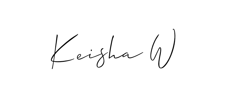 Make a beautiful signature design for name Keisha W. Use this online signature maker to create a handwritten signature for free. Keisha W signature style 2 images and pictures png