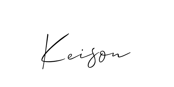 Make a beautiful signature design for name Keison. With this signature (Allison_Script) style, you can create a handwritten signature for free. Keison signature style 2 images and pictures png