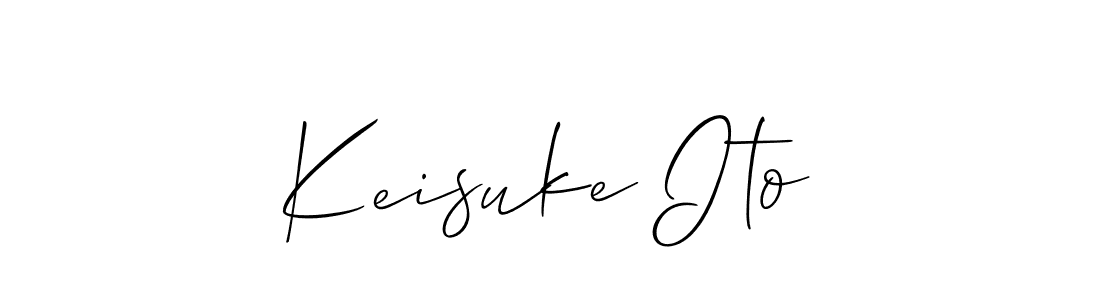 if you are searching for the best signature style for your name Keisuke Ito. so please give up your signature search. here we have designed multiple signature styles  using Allison_Script. Keisuke Ito signature style 2 images and pictures png