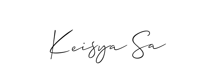 Design your own signature with our free online signature maker. With this signature software, you can create a handwritten (Allison_Script) signature for name Keisya Sa. Keisya Sa signature style 2 images and pictures png