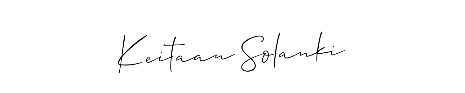 The best way (Allison_Script) to make a short signature is to pick only two or three words in your name. The name Keitaan Solanki include a total of six letters. For converting this name. Keitaan Solanki signature style 2 images and pictures png