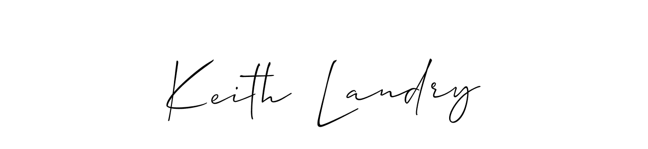 Make a short Keith  Landry signature style. Manage your documents anywhere anytime using Allison_Script. Create and add eSignatures, submit forms, share and send files easily. Keith  Landry signature style 2 images and pictures png