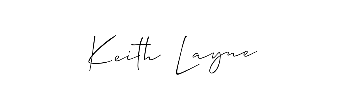 How to make Keith  Layne name signature. Use Allison_Script style for creating short signs online. This is the latest handwritten sign. Keith  Layne signature style 2 images and pictures png