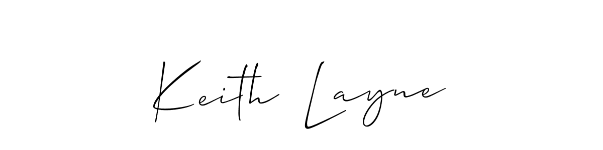 How to make Keith  Layne signature? Allison_Script is a professional autograph style. Create handwritten signature for Keith  Layne name. Keith  Layne signature style 2 images and pictures png