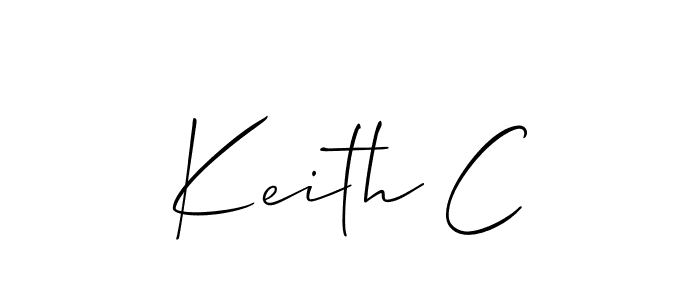Use a signature maker to create a handwritten signature online. With this signature software, you can design (Allison_Script) your own signature for name Keith C. Keith C signature style 2 images and pictures png
