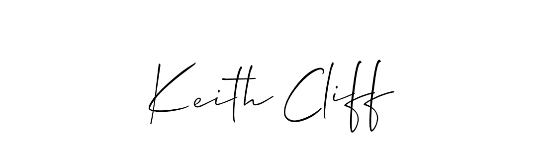 Design your own signature with our free online signature maker. With this signature software, you can create a handwritten (Allison_Script) signature for name Keith Cliff. Keith Cliff signature style 2 images and pictures png