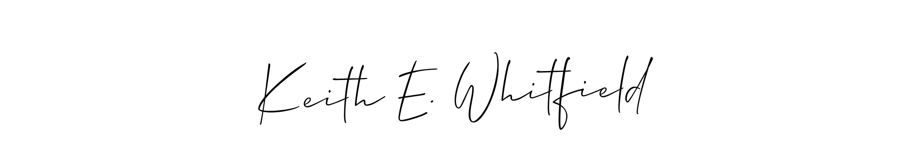 Design your own signature with our free online signature maker. With this signature software, you can create a handwritten (Allison_Script) signature for name Keith E. Whitfield. Keith E. Whitfield signature style 2 images and pictures png