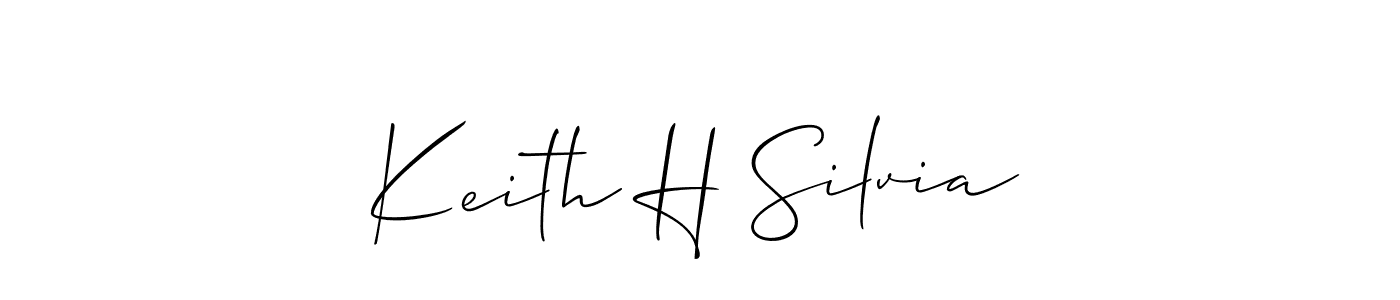 Also You can easily find your signature by using the search form. We will create Keith H Silvia name handwritten signature images for you free of cost using Allison_Script sign style. Keith H Silvia signature style 2 images and pictures png