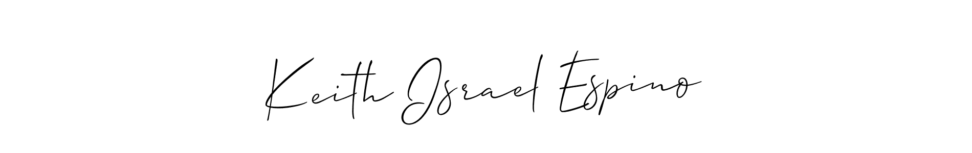 Also we have Keith Israel Espino name is the best signature style. Create professional handwritten signature collection using Allison_Script autograph style. Keith Israel Espino signature style 2 images and pictures png
