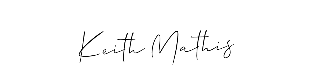 Design your own signature with our free online signature maker. With this signature software, you can create a handwritten (Allison_Script) signature for name Keith Mathis. Keith Mathis signature style 2 images and pictures png