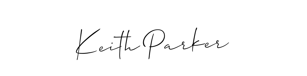 Use a signature maker to create a handwritten signature online. With this signature software, you can design (Allison_Script) your own signature for name Keith Parker. Keith Parker signature style 2 images and pictures png