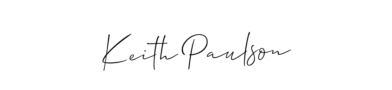Also we have Keith Paulson name is the best signature style. Create professional handwritten signature collection using Allison_Script autograph style. Keith Paulson signature style 2 images and pictures png