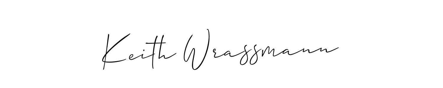 Also we have Keith Wrassmann name is the best signature style. Create professional handwritten signature collection using Allison_Script autograph style. Keith Wrassmann signature style 2 images and pictures png