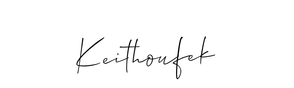 Make a beautiful signature design for name Keithoufek. With this signature (Allison_Script) style, you can create a handwritten signature for free. Keithoufek signature style 2 images and pictures png