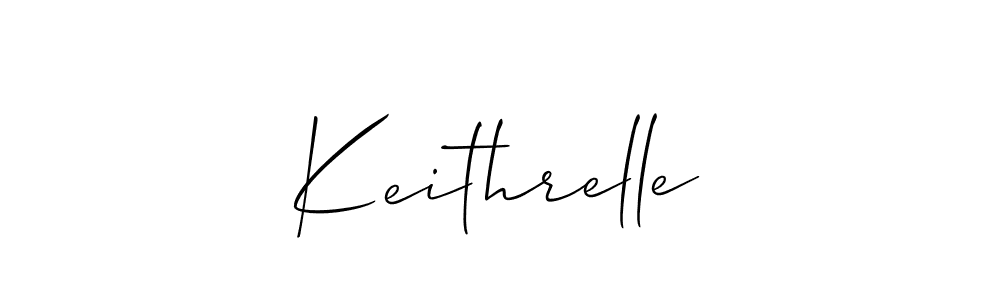 How to make Keithrelle signature? Allison_Script is a professional autograph style. Create handwritten signature for Keithrelle name. Keithrelle signature style 2 images and pictures png