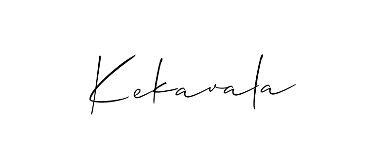 Use a signature maker to create a handwritten signature online. With this signature software, you can design (Allison_Script) your own signature for name Kekavala. Kekavala signature style 2 images and pictures png