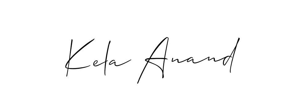 It looks lik you need a new signature style for name Kela Anand. Design unique handwritten (Allison_Script) signature with our free signature maker in just a few clicks. Kela Anand signature style 2 images and pictures png