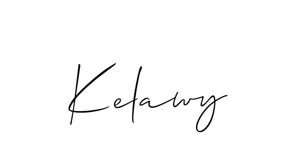 Allison_Script is a professional signature style that is perfect for those who want to add a touch of class to their signature. It is also a great choice for those who want to make their signature more unique. Get Kelawy name to fancy signature for free. Kelawy signature style 2 images and pictures png