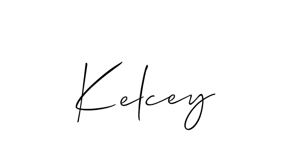 How to make Kelcey signature? Allison_Script is a professional autograph style. Create handwritten signature for Kelcey name. Kelcey signature style 2 images and pictures png