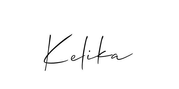 Similarly Allison_Script is the best handwritten signature design. Signature creator online .You can use it as an online autograph creator for name Kelika. Kelika signature style 2 images and pictures png