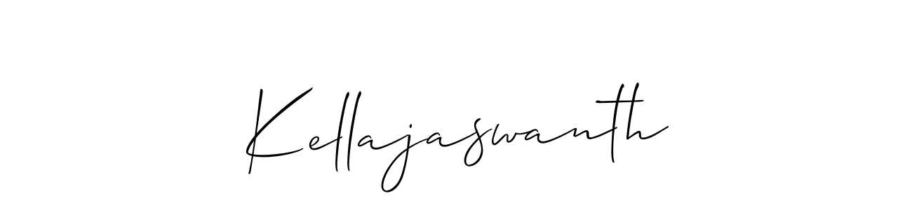 if you are searching for the best signature style for your name Kellajaswanth. so please give up your signature search. here we have designed multiple signature styles  using Allison_Script. Kellajaswanth signature style 2 images and pictures png