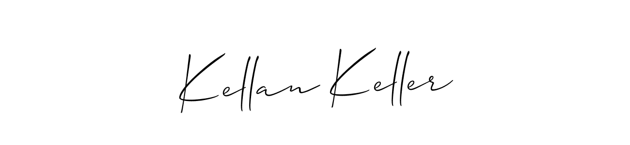 How to make Kellan Keller signature? Allison_Script is a professional autograph style. Create handwritten signature for Kellan Keller name. Kellan Keller signature style 2 images and pictures png