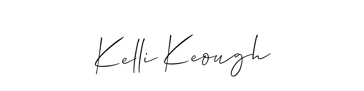 Design your own signature with our free online signature maker. With this signature software, you can create a handwritten (Allison_Script) signature for name Kelli Keough. Kelli Keough signature style 2 images and pictures png