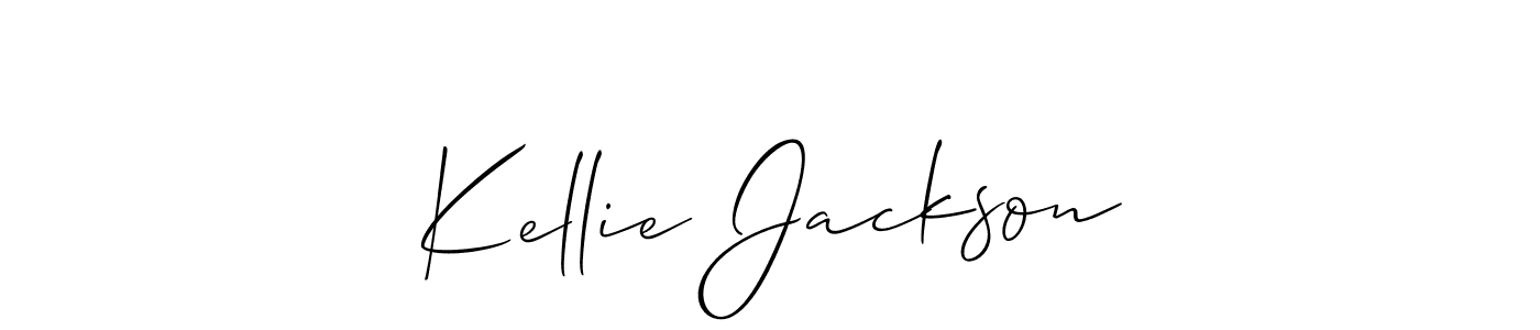Kellie Jackson stylish signature style. Best Handwritten Sign (Allison_Script) for my name. Handwritten Signature Collection Ideas for my name Kellie Jackson. Kellie Jackson signature style 2 images and pictures png