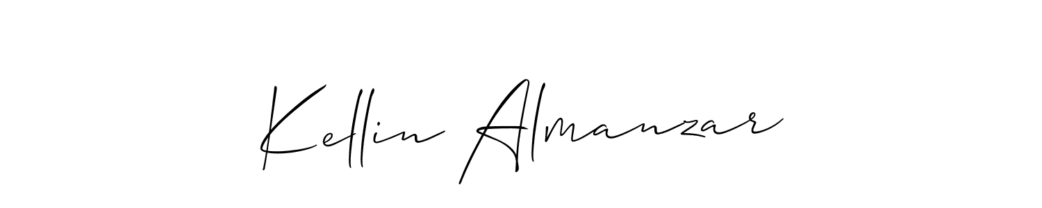 Allison_Script is a professional signature style that is perfect for those who want to add a touch of class to their signature. It is also a great choice for those who want to make their signature more unique. Get Kellin Almanzar name to fancy signature for free. Kellin Almanzar signature style 2 images and pictures png