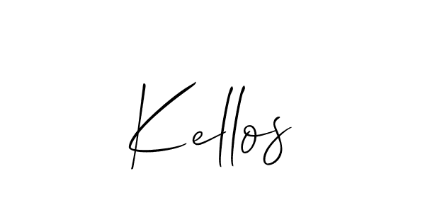 if you are searching for the best signature style for your name Kellos. so please give up your signature search. here we have designed multiple signature styles  using Allison_Script. Kellos signature style 2 images and pictures png