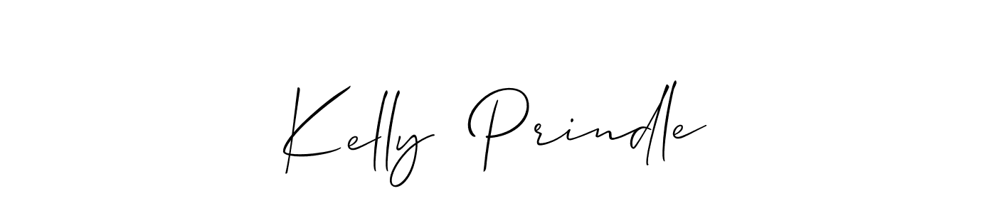 You should practise on your own different ways (Allison_Script) to write your name (Kelly  Prindle) in signature. don't let someone else do it for you. Kelly  Prindle signature style 2 images and pictures png