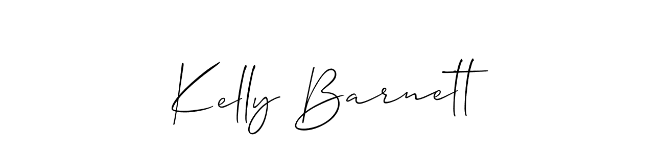 How to make Kelly Barnett signature? Allison_Script is a professional autograph style. Create handwritten signature for Kelly Barnett name. Kelly Barnett signature style 2 images and pictures png