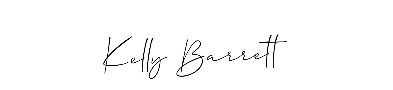 Allison_Script is a professional signature style that is perfect for those who want to add a touch of class to their signature. It is also a great choice for those who want to make their signature more unique. Get Kelly Barrett name to fancy signature for free. Kelly Barrett signature style 2 images and pictures png